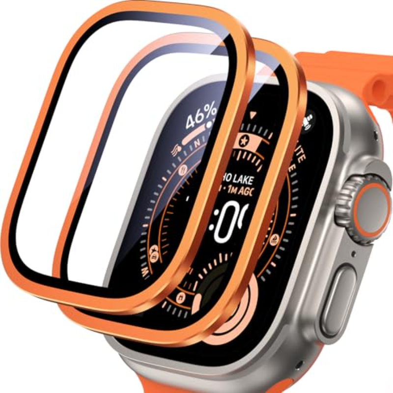 Smartwatch Apple Watches For Men - 2 個の HD 金属強化ガラス Apple Watch