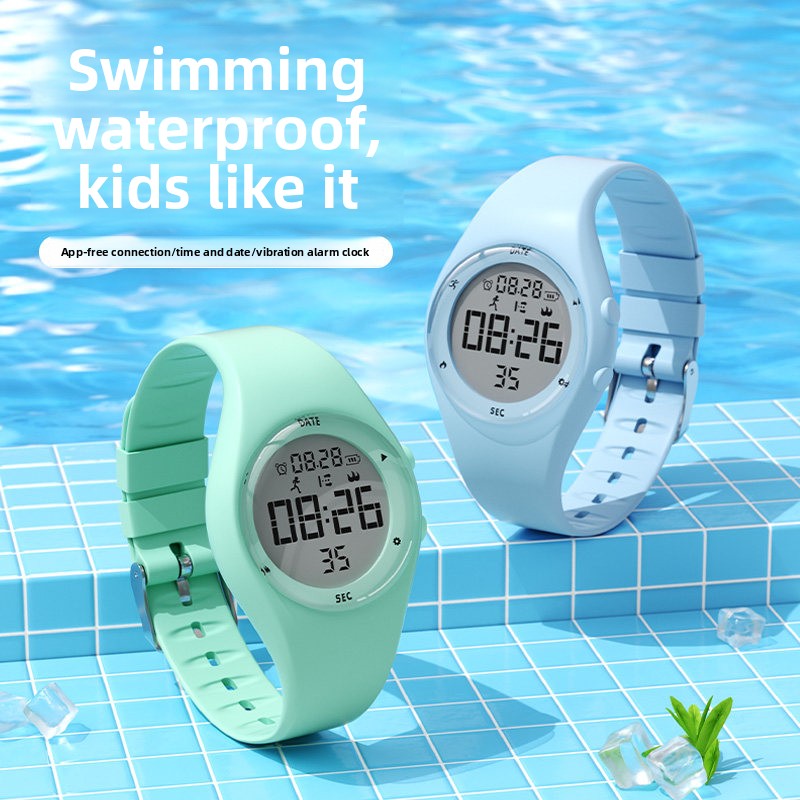 Smartwatch Watches Digital - 2026年ニューキッズティーンズスマートウォッチ、アプリ不要、防水、水泳タイマー、歩数計、ナイトライト、スポーツバンド、シンプルな韓国風、ユニセックス