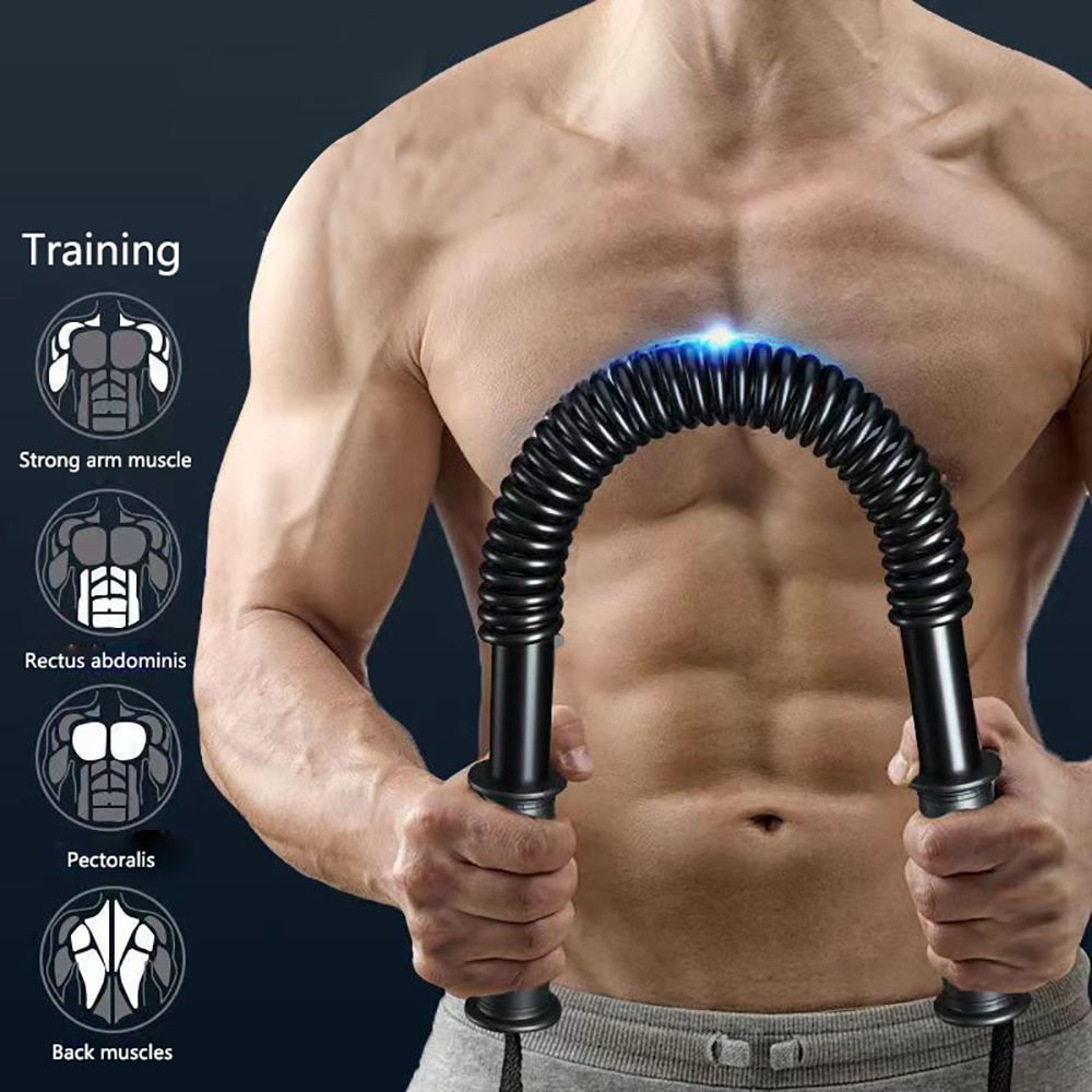 Spring Bar Tool - 春の腕の筋力トレーナー、腕の筋力トレーナー、胸筋上腕二頭筋のトレーニング、家庭用筋力ツール