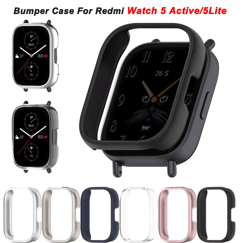 Smartwatch Redmi Watches - Xiaomi Redmi Watch用のPCケース,アクティブマット保護カバー,中空バンパーシェル,スマートウォッチアクセサリー,5 lite