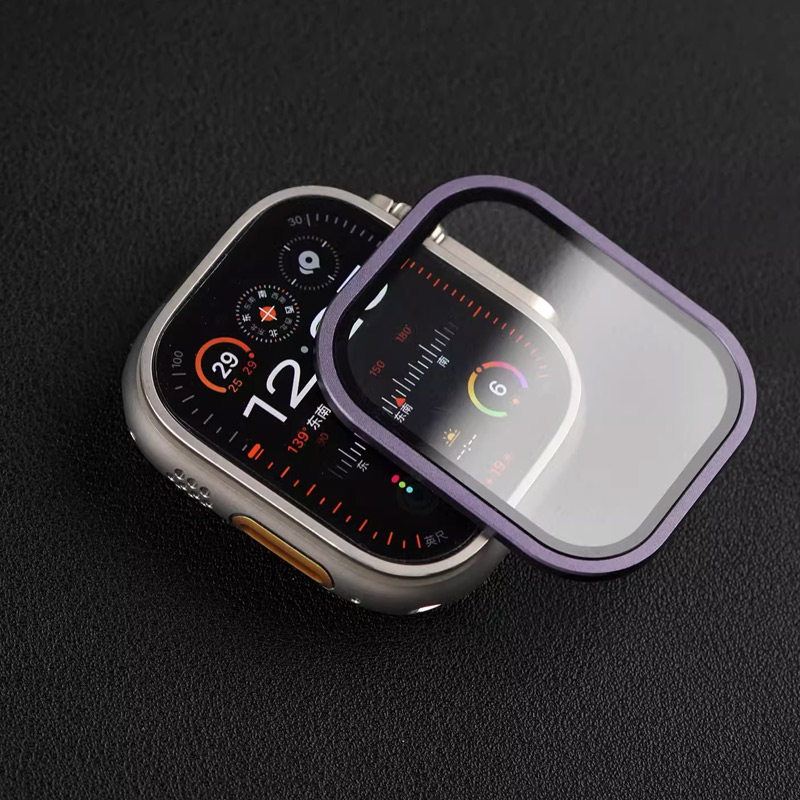 Smartwatch Apple Watches For Men - Apple Watch Ultra 用強化ガラス 49mm チタンメタルフレーム