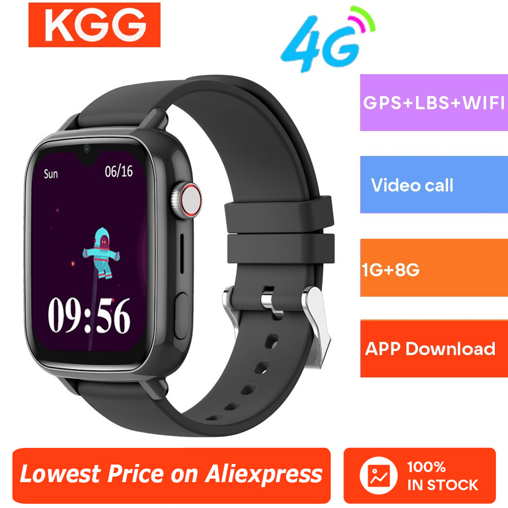 Smartwatch Watches Digital - 子供向けのコネクテッドウォッチ,ビデオ通話,カメラ,GPS,wifi,ロケーションフォン,アプリのダウンロード,4g