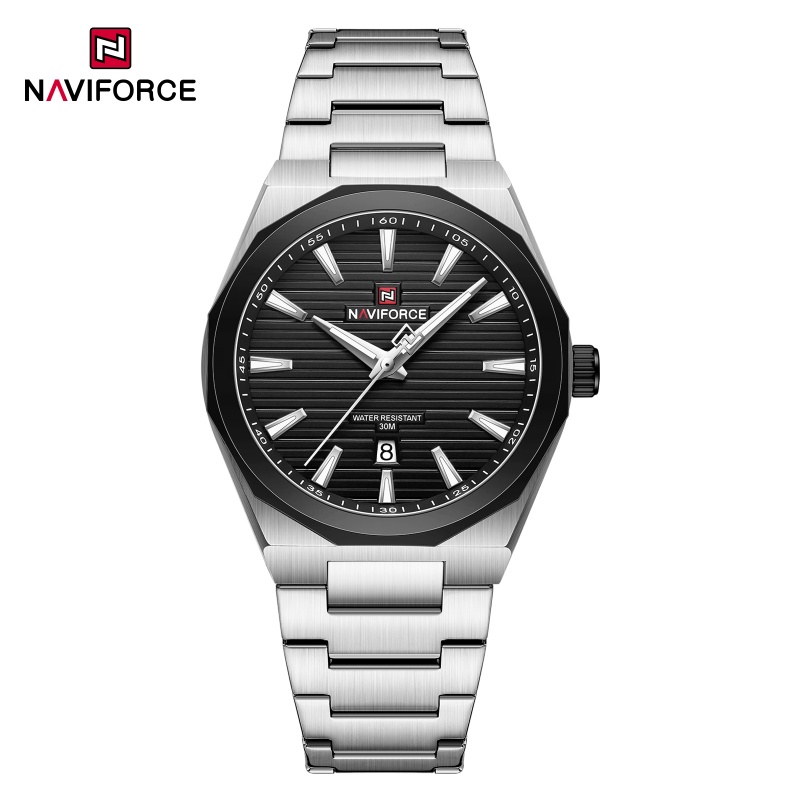 Smartwatch Watches Gift For Men - NAVIFORCE メンズ ミリタリー スポーツウォッチ 高級クォーツ腕時計 日付表示付き