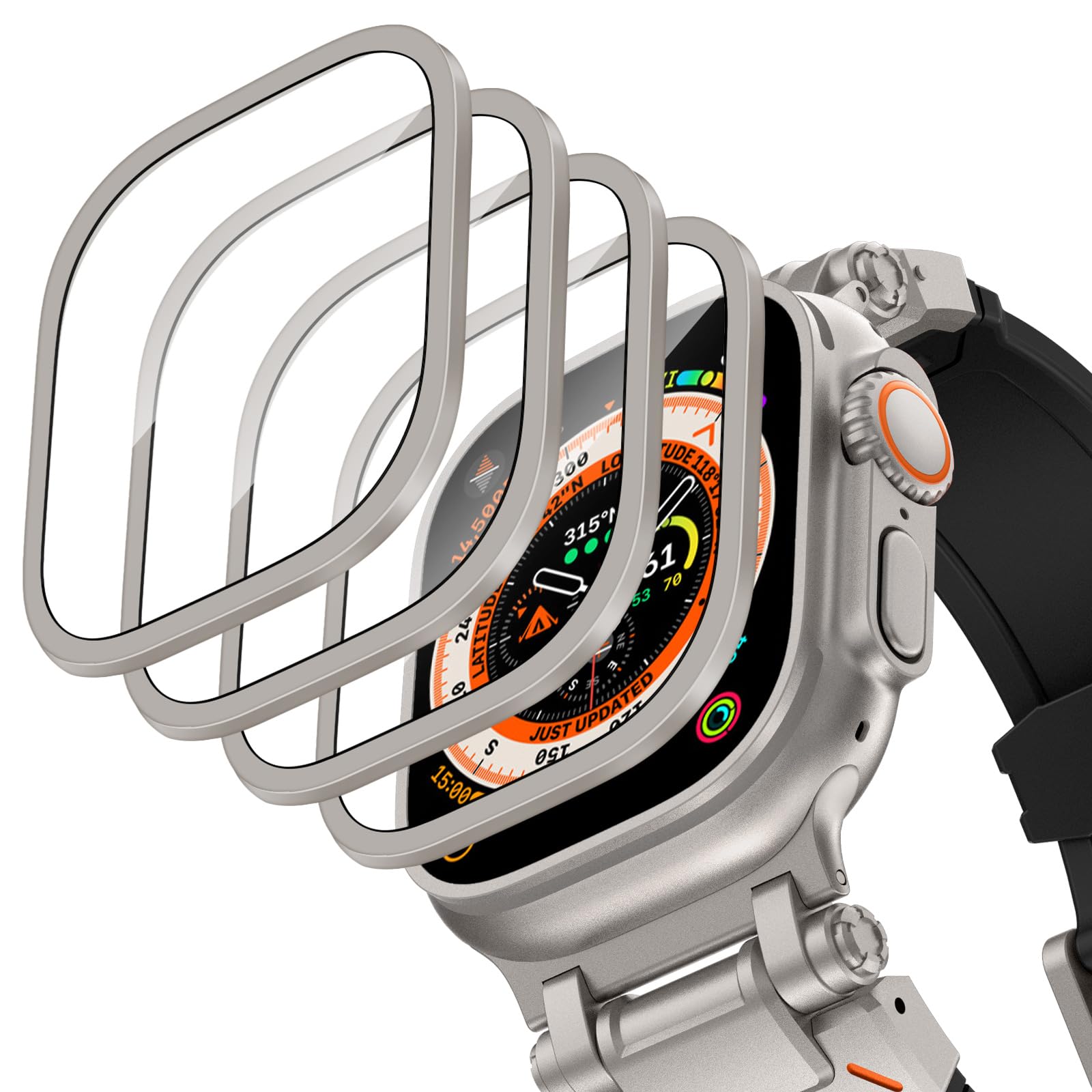 Smartwatch Apple Watches For Men - アルミニウム合金ケース + 強化ガラス Apple Watch Ultra