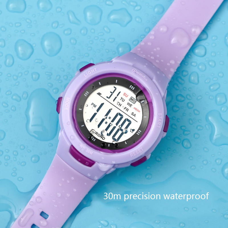 Smartwatch Watches Digital - UTHAI キッズ腕時計スポーツファッション発光防水目覚まし時計スマート腕時計少年少女学生電子時計ギフト