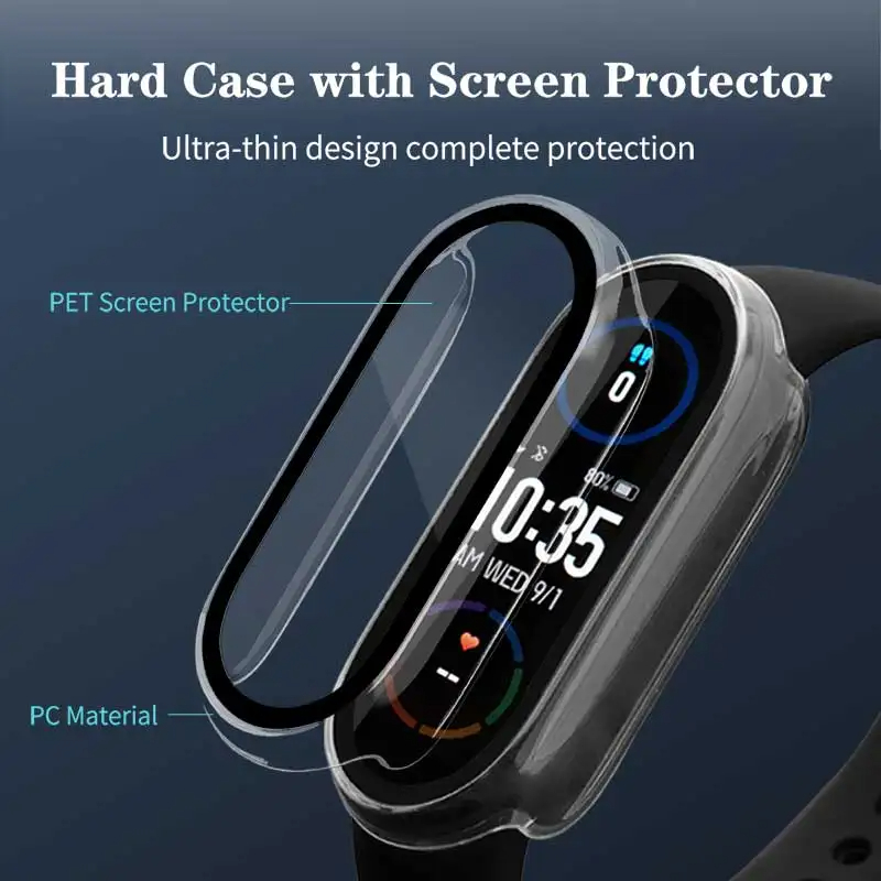 Xiaomi Mi Band 10/9/8用 強化ガラス+P - Watches Not Smartwatch のレビューと価格