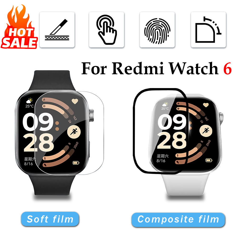 1-5 個のソフトフィルム Xiaomi Redmi Wat - Smartwatch Redmi Watches のレビューと価格