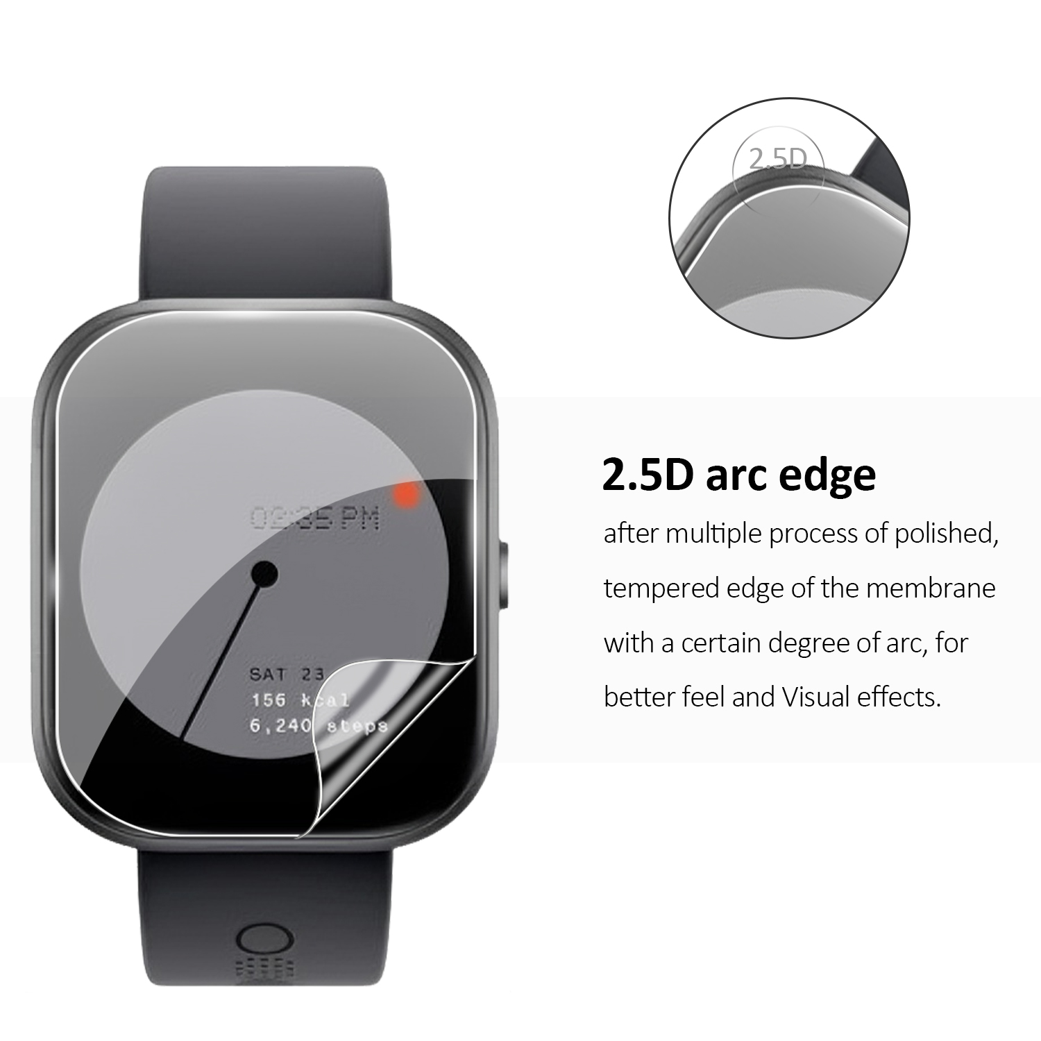 HD クリア TPU 油圧スクリーンプロテクターフィルム C - Watches Not Smartwatch のレビューと価格