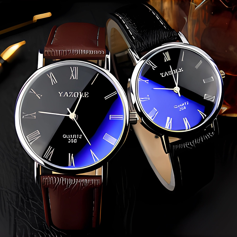 YAZOLE ミニマリストクォーツ時計男性用超薄型ローマ数字 - Smartwatch Watches Gift For Men のレビューと価格