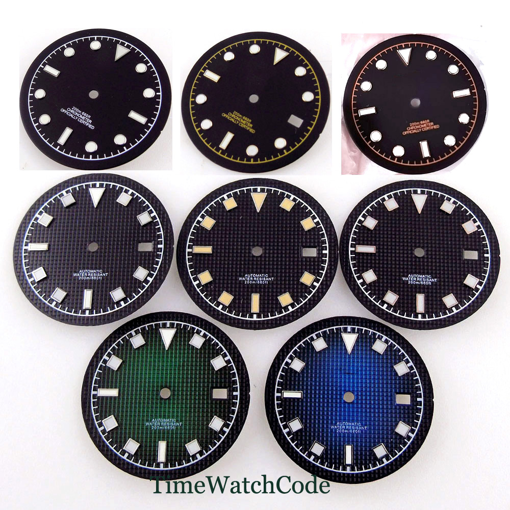 33.5mmウォッチダイアル NH35A ETA2824 2 - Luminous Dial Face のレビューと価格