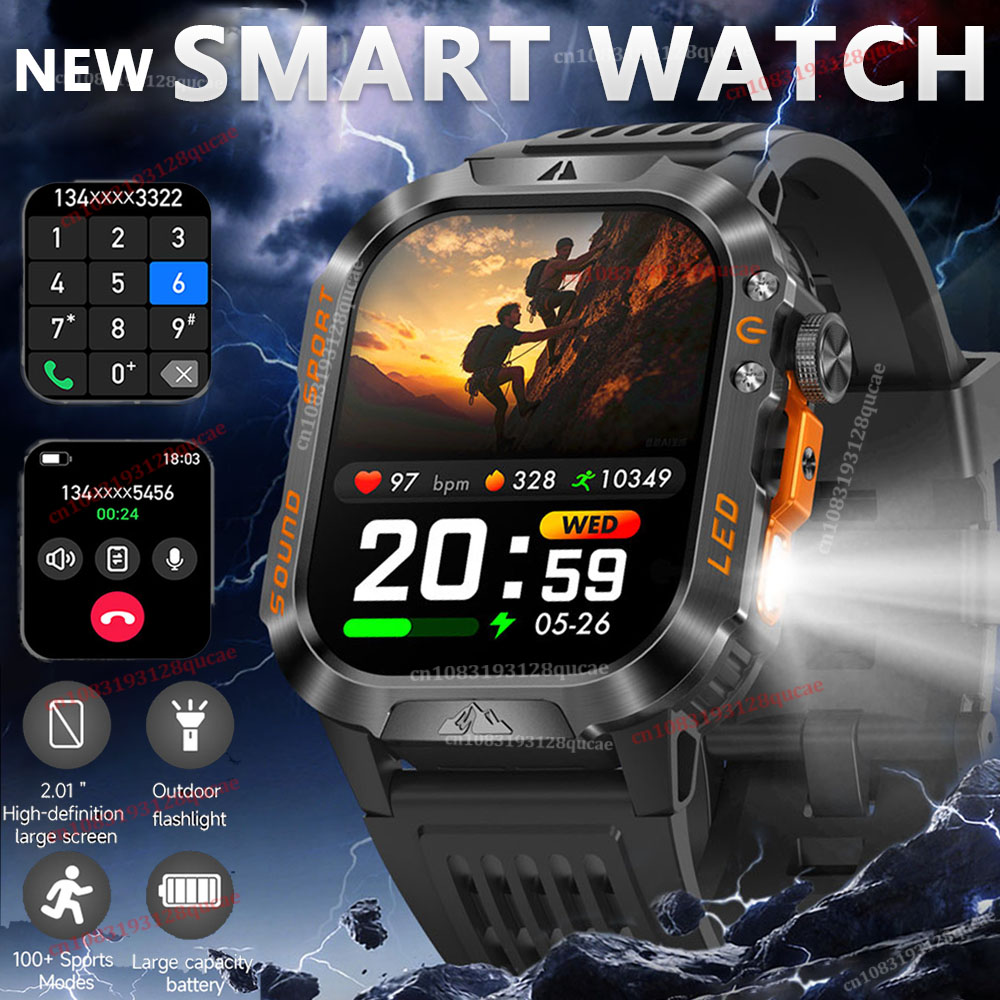2026 頑丈な軍事 GPS スマートウォッチメンズアウトド - Smartwatch Rugged Watches For Men のレビューと価格