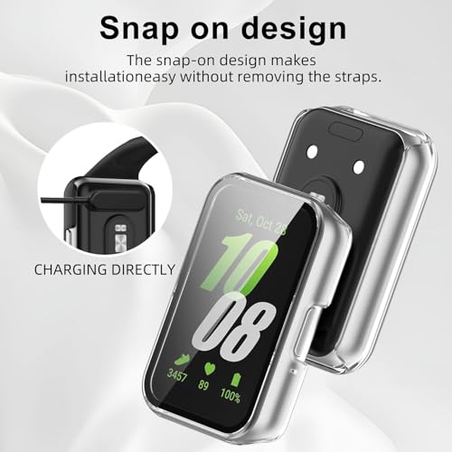 ガラス + ケースサムスンギャラクシーフィット 3 ハードバ - Watches Not Smartwatch のレビューと価格