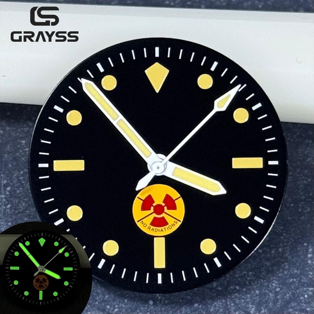 無放射線フィット 50 ファゾム 28.5mm 時計文字盤ア - Luminous Dial Face のレビューと価格