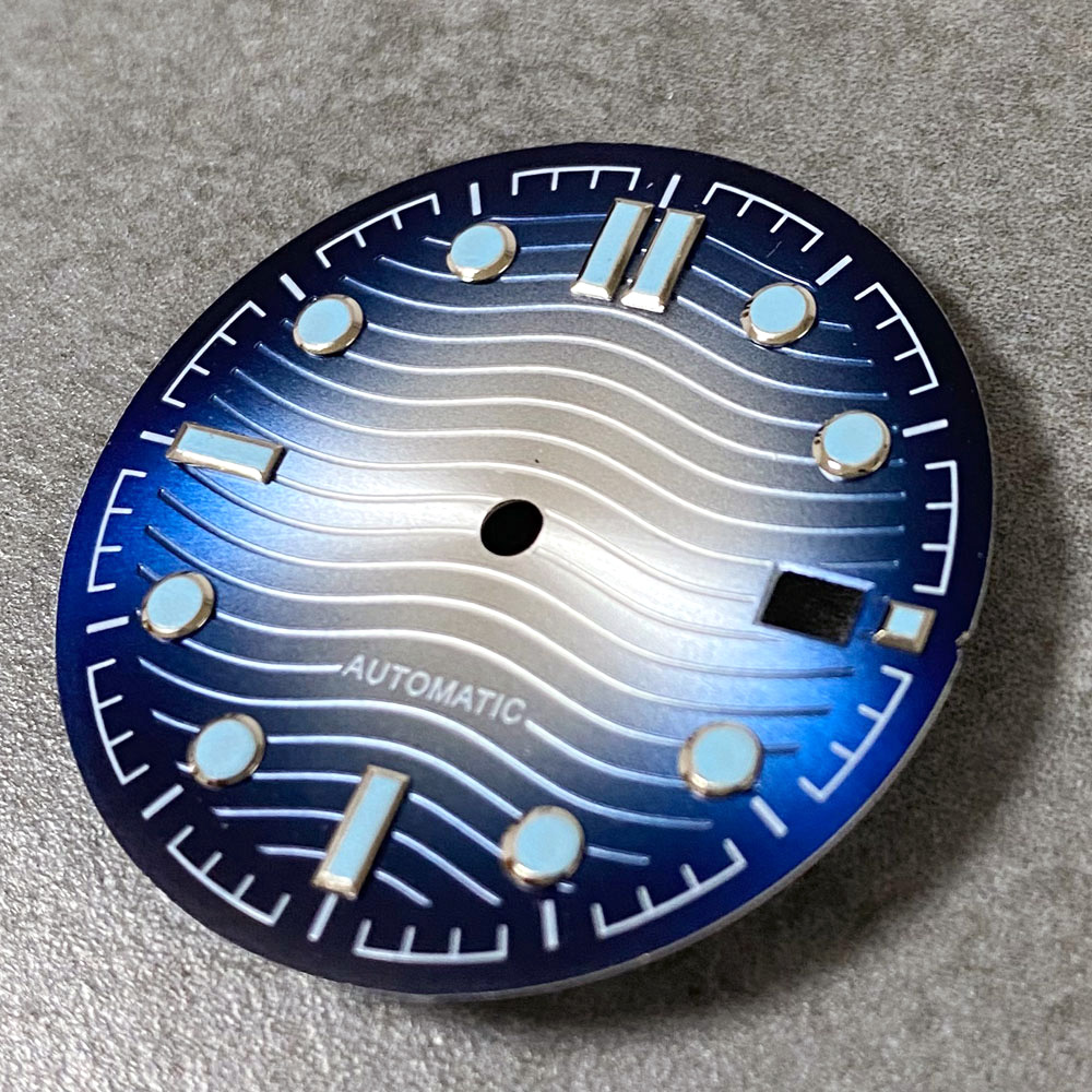 ウェーブダイアルサンバーストウォッチダイアルフェイス、NH3 - Luminous Dial Face のレビューと価格