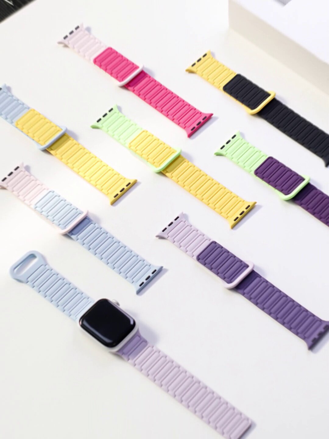 Apple Watchバンド用マグネティックシリコンストラッ - Smartwatch Apple Watches For Men のレビューと価格