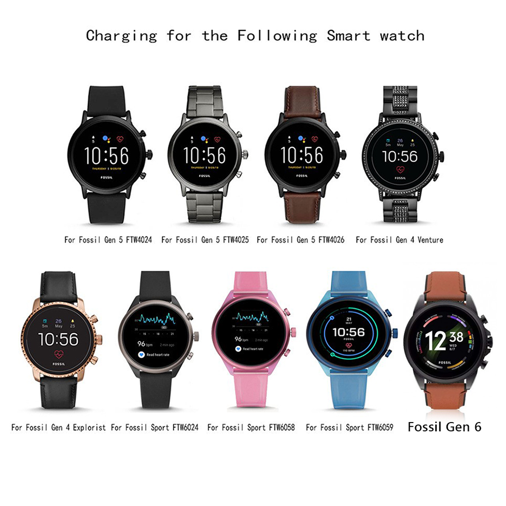 スマートウォッチ用磁気充電ケーブル。Fossil Gen6/ - Fossil Watches Smartwatch Gen 6 のレビューと価格