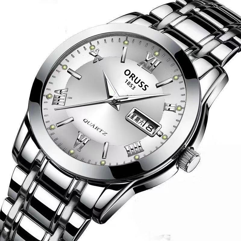 メンズクォーツ腕時計 超薄型スチール製腕時計 カレンダー付き - Watches Not Smartwatch のレビューと価格