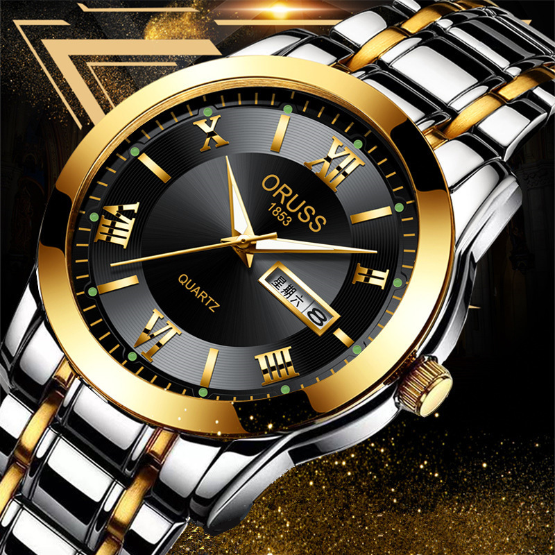メンズクォーツ腕時計 超薄型スチール製腕時計 カレンダー付き - Watches Not Smartwatch のレビューと価格