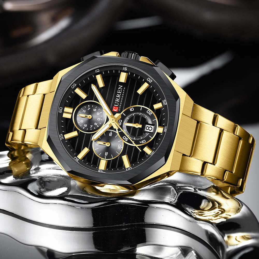 CURREN メンズ腕時計、高級感あふれるビジネス用クォーツ - Smartwatch Watches Gift For Men のレビューと価格