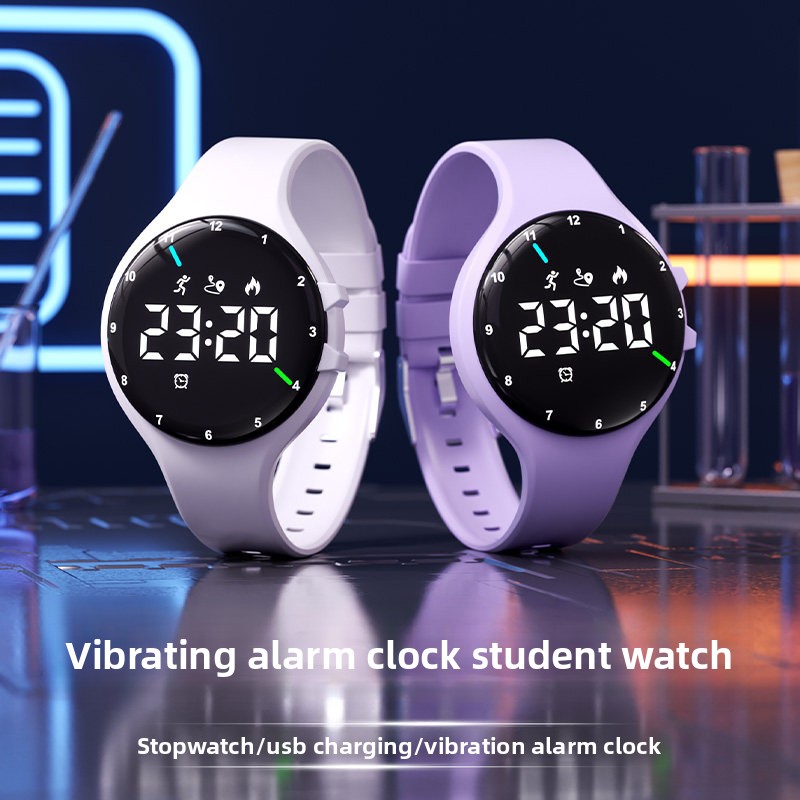 多機能学生スマートウォッチ防水水泳歩数計シンプルな韓国スタイ - Smartwatch Watches Digital のレビューと価格