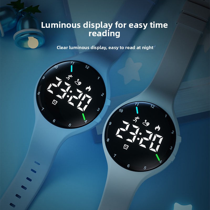 多機能学生スマートウォッチ防水水泳歩数計シンプルな韓国スタイ - Smartwatch Watches Digital のレビューと価格