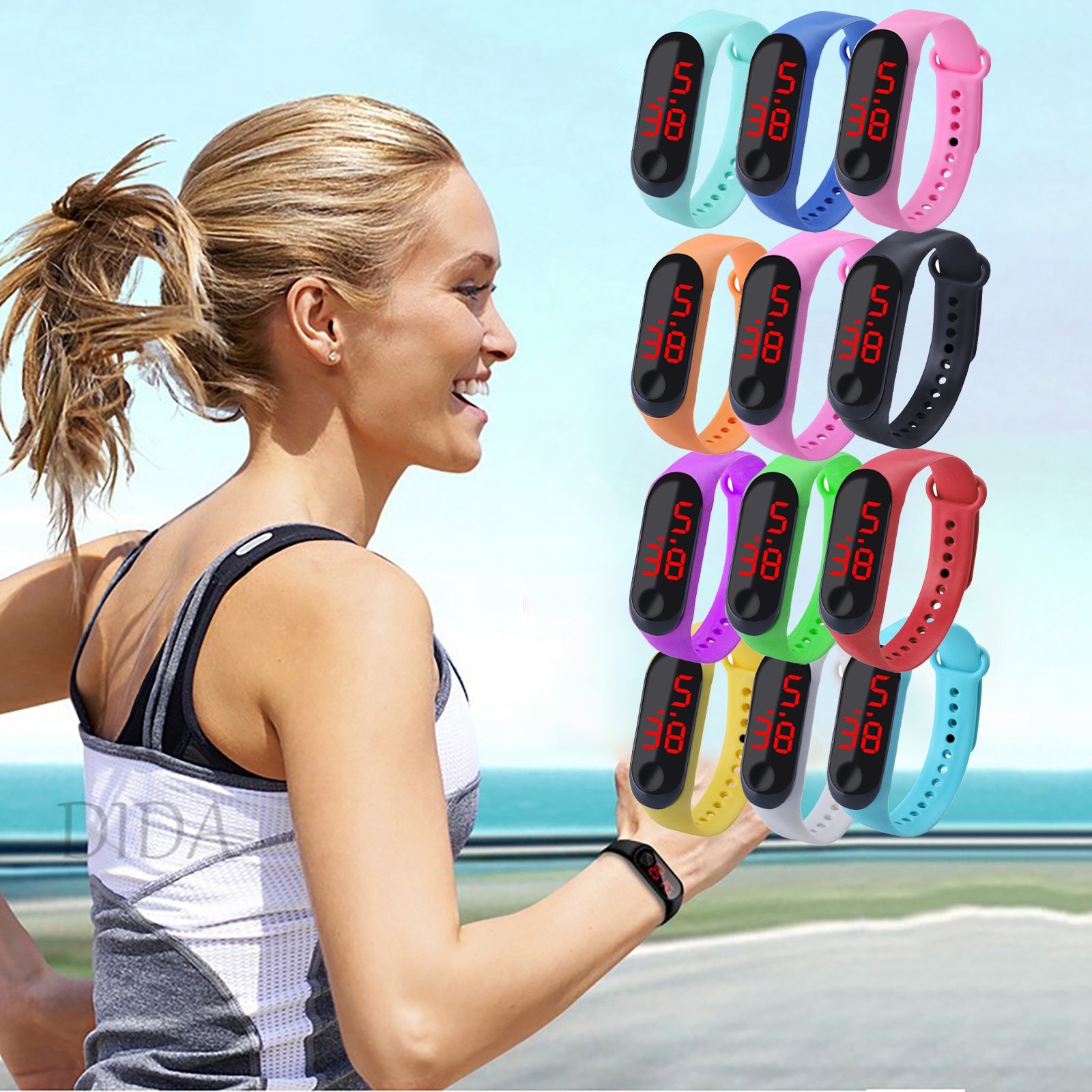 子供用電子スポーツウォッチ、アウトドアブレスレット、カジュア - Smartwatch Watches Digital のレビューと価格