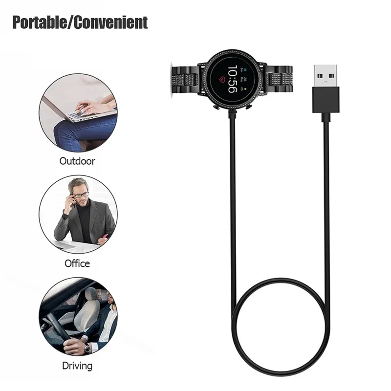 1 メートル USB 磁気急速充電器ドック化石世代 6/化石 - Fossil Watches Smartwatch Gen 6 のレビューと価格