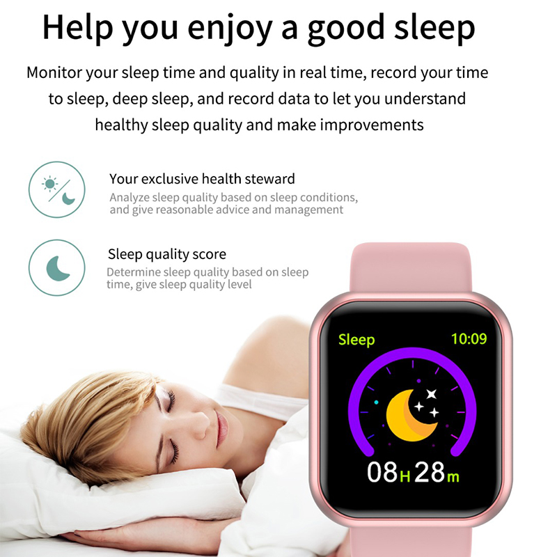 デジタル腕時計血圧心拍数モニター男性女性スマートブレスレット - Smartwatch Watches Digital のレビューと価格